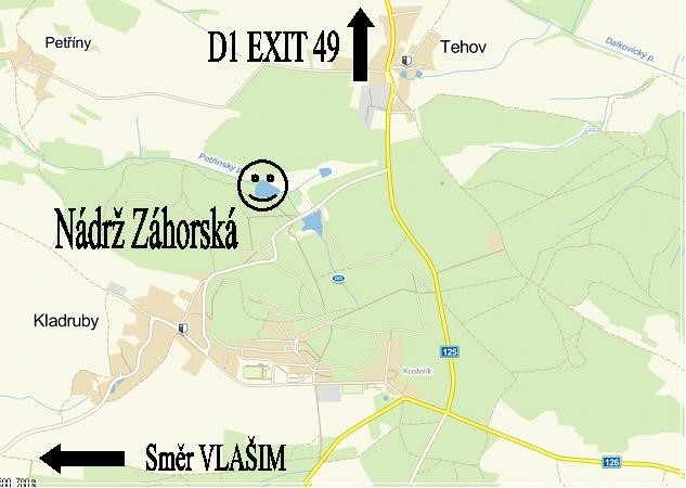 Mapka příjezdu Mapka příjezdu