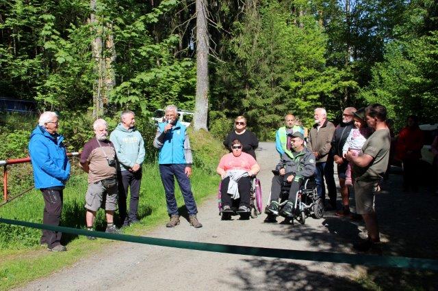 Foto z&nbsp;nově otevřené trasy pro vozíčkáře