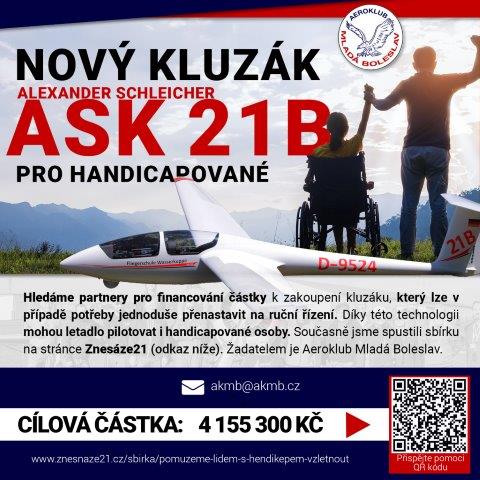 Leták pro nový kluzák ASK 21B - Aeroklub Mladá Boleslav Facebook